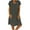 F, variant on Mchoice Cotton and Linen Summer Dresses 2025 for Women Fashion Loose Comfortable V-Neck Solid Color Short Sleeve Knee Length Dress