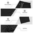 thumbnail image 5 of Havenre Mens Sweatpants Open Bottom Baggy Loose Wide Leg Cargo Sweat Pants Lightweight Casual Athletic Workout Jogger Pants with Pockets Black M, 5 of 10