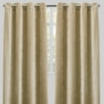 thumbnail image 4 of Rodeo Home  Vargas Luxury Solid Chenille Grommet Curtains (Set of 2) - 54" x 96" - 54" x 96" Beige, 4 of 5