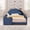 Navy Blue, variant on Avobird Twin Size Cute Dinosaur-Shaped Kids Bed with Safety Guardraild, Solid Wood Toddler Bed Frame for Children for Bedroom, Boucle Fabric, Green