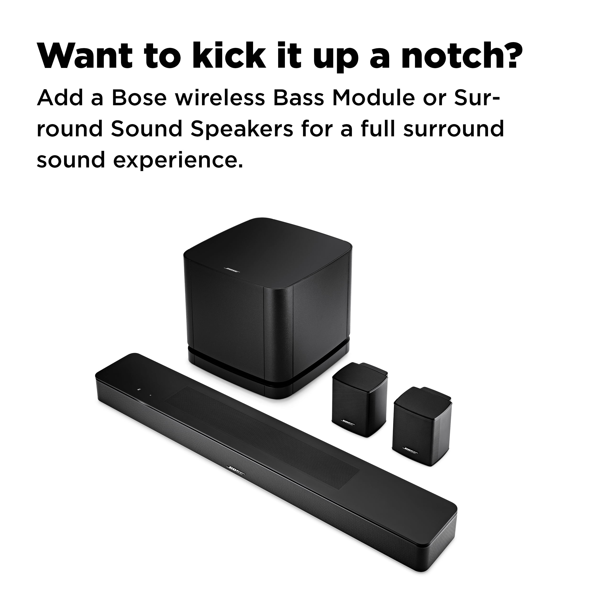 fremsætte hardware Vilje Bose Smart Soundbar 600 TV Wireless Bluetooth Surround Sound Speaker  System, Black - Walmart.com