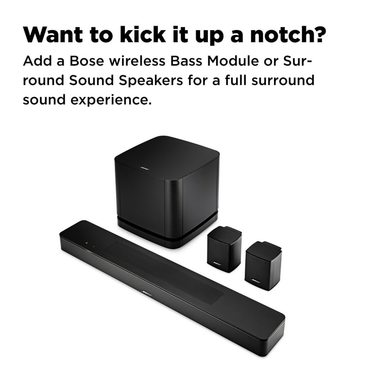 Bose Smart Soundbar 600 TV Wireless Surround Sound Speaker System, Black - Walmart.com