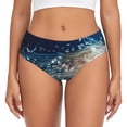 thumbnail image 1 of Fotbe White Jellyfish Dansing in the Ocean Calzones Estampados para Mujer – Ropa Interior de Algodón, Cómoda, Suave y Elástica-3X-Large, 1 of 6
