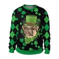 thumbnail image 1 of PMUYBHF Chandails à Capuche pour Hommes Chandail Homme Printemps et Automne Grande Fleur Imprimé Intégral Manches Longues Col Rond Sans Capuche Floral Tendance Mode Chandail en Molleton de Base Chandail en Molleton Graphique pour Hommes, 1 of 3