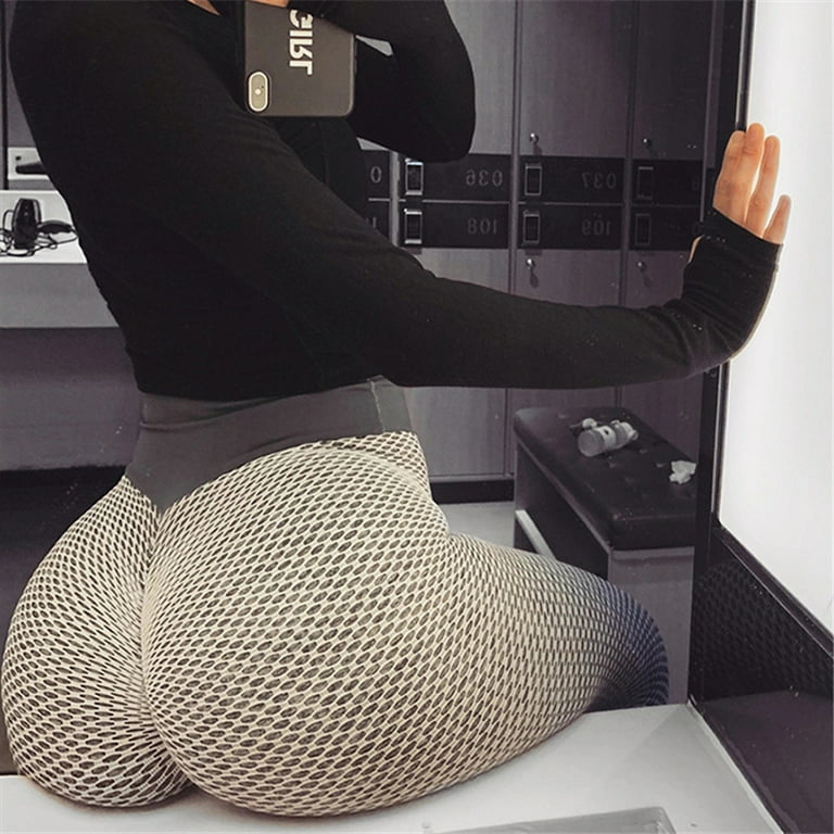 Famous TIK Tok Leggings, Women Butt Lifting Yoga Pants High Waist Tummy  Control Bubble Hip Lift Workout Stretchy Sport Tights 