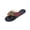 Black, variant on Beige Womens Slippers Sandals Peep Toe Color Block Wrap Strap Low Heel Beach Outdoor Spring Summer Comfort Slide Walking Footwear Eu Size 38 Uk 4.5 Us 6.5 1 Pc