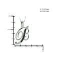 thumbnail image 2 of JewelersClub Black Diamond Accent Sterling Silver A TO Z Initial Pendant, 18", 2 of 4