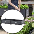 thumbnail image 1 of Caja de jardinería elevada con orificio de drenaje, caja de plantas apilable, cama de jardín elevada, jardinera grande para plantar verduras en el 100cmx40cmx20cm, 1 of 8