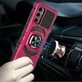 thumbnail image 6 of For Motorola Moto G Power 5G (2025) Case, Hybrid Dual Layer with 360° Rotate Magnetic Ring Stand Holder Kickstand TPU Rugged PC Shockproof Phone Cover (Hot Pink), 6 of 9
