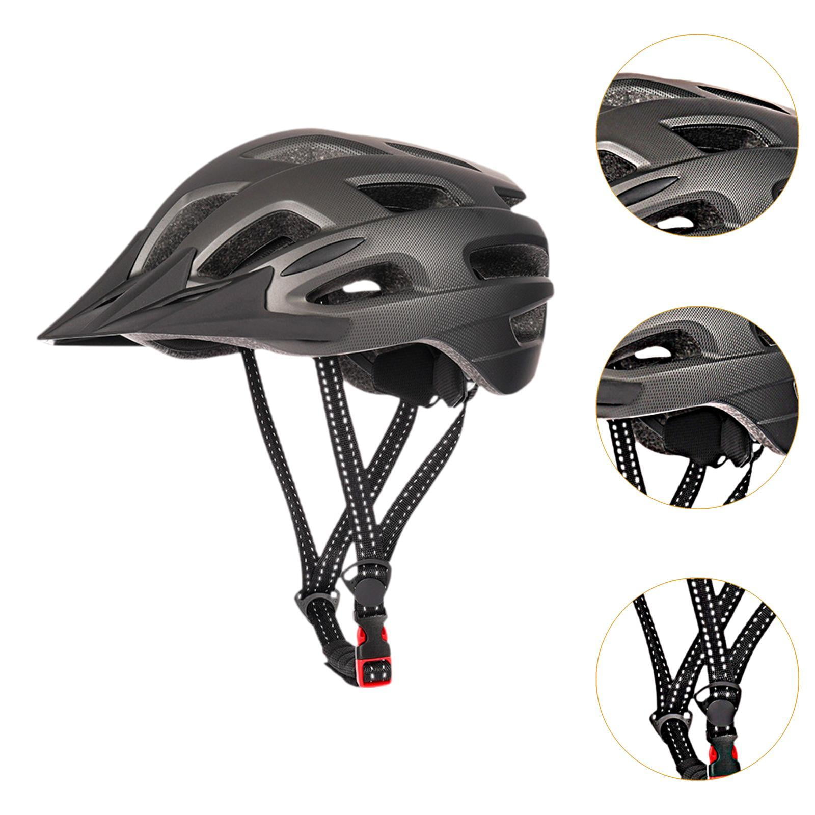 DimyFew Mountain Bike Helmet, Sports Helmet, Shockproof, Ventilation, Adjustable Fit, Cycling Helmet, Bike Helmet for Riding Roller Skates Black Gray