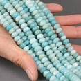 ICAI Beads 5x8mm Natural Black Onyx Rondelle Spacer Beads - 15.5" Strand For Jewelry Making DIY