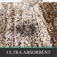 thumbnail image 5 of Ileading Traditional 4 Piece Microfiber Washable Bathroom Rug Set, Dark Coffee, 5 of 11