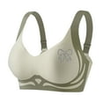 thumbnail image 1 of Bocqde Seamless Sport Bras for Women Plus Size Stretch Breathable Wire-Free Gathering Push Up Yoga Bra Rhinestones Soft Support Full Coverage Bra with Adjustable Strap, M-4XL, 1 of 3