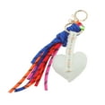 thumbnail image 5 of Unique Bargains 1 Pc Stylish Hearts Tassels Handbag Charm Bag Accessories Beige, 5 of 5