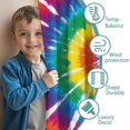 thumbnail image 3 of Blackout Kids Curtains,Colorful Rainbow Tie Dye Spiral Pattern Childrens Insulated Curtains Set Of 2,Bedroom Essentials,Toddler Room Decor 42"x54", 3 of 5