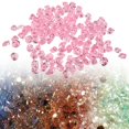 thumbnail image 4 of CHENGSI 200 PCS Acrylic Fushsia Crushed Ice Rock Crystals Treasure Gem Plastic Fake Ice for Vase Fillers Decoration, Table Scatters, Event, Wedding, Arts & Crafts, Home Birthday Decoration (Pink), 4 of 10