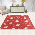 thumbnail image 2 of Yayeee Area Rugs for Living Room 5.2'x4' Non Slip Washable Bedroom Floor Carpet, Red Snowman, 2 of 5