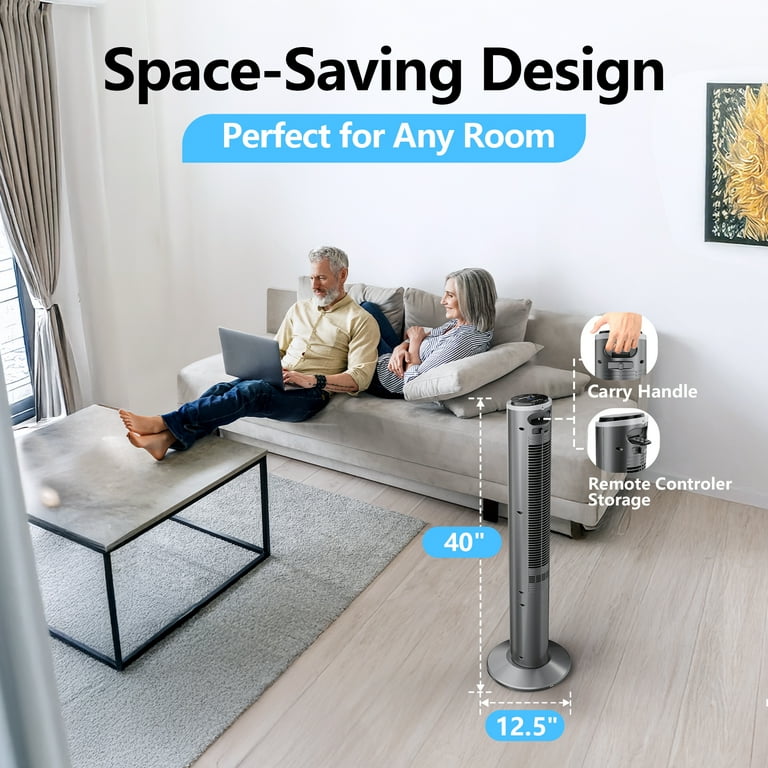 Qunler 40-Inch Tower Fan with Remote Control photo 2