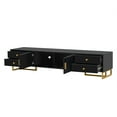 thumbnail image 5 of Aukfa 70 inch TV Stand for 65" 75" TV, Entertainment Center with Storage for Living Room, Black, 5 of 6