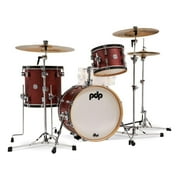 PDP Concept Classic 3-Piece Bop Kit Shell Pack - 18" Bass (Oxblood, Ebony Hoops)