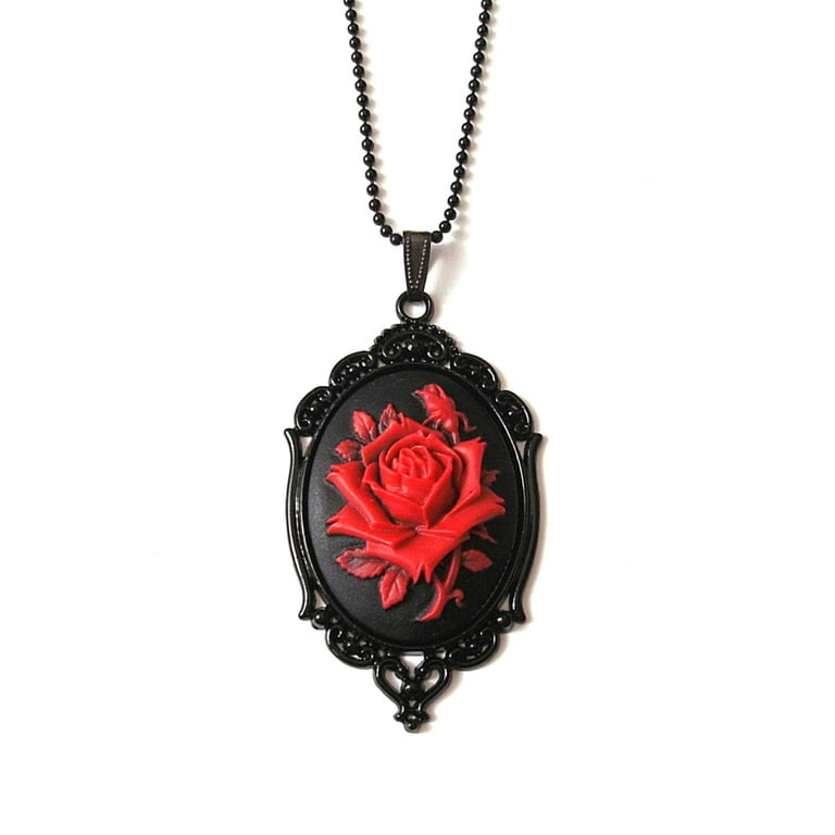 は自分にプチご褒美を AOOOWER Vintage Gothic Rose Necklace Victorian Necklace その他