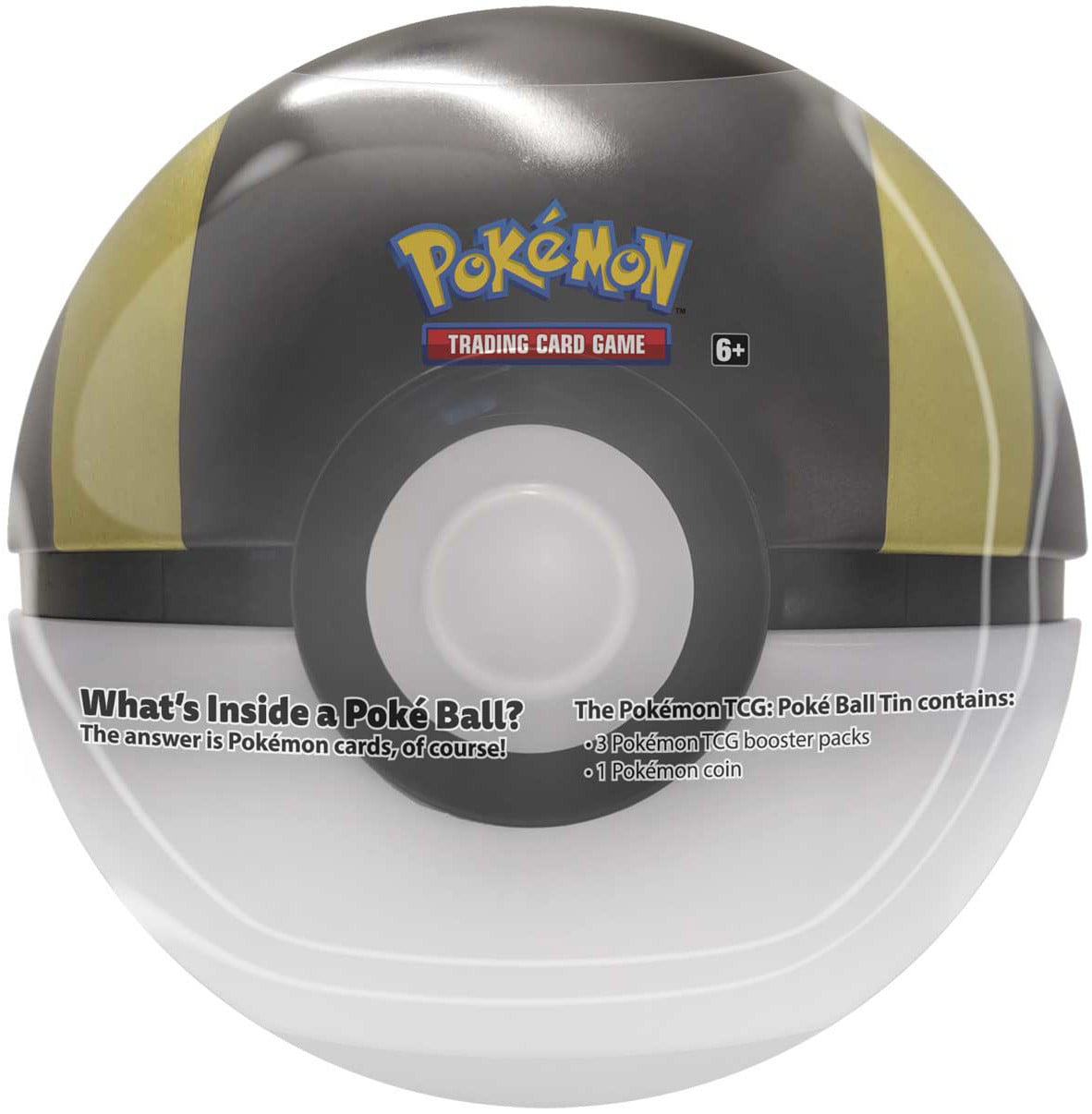 Pokemon Tcg Poke Ball Tin Gold Ultraball Metal Tin And Card Case 3 Booster Packs Walmart Com
