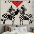thumbnail image 2 of Orinice Zebras Tapestry Wall Hanging Unique Style Graphic Tapestries for Home Decor Living Room Bedroom Apartment Farmhouse Dorm 40x30inch, 2 of 6