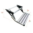 thumbnail image 4 of GEARFLAG Manual RV Step Single, Aluminum, 440 lbs Capacity, Anti-Slip, Folding Entry Step for Camper, Trailer, Motorhome, 4 of 6