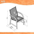 thumbnail image 2 of Amazonia SeasideSerene 9-piece Solid Wood 100% FSC Rectangular Patio Dining Set, 2 of 15