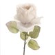 thumbnail image 1 of Flor de rosa artificial para el hogar, dormitorio, mesa de boda, exquisita decoración de centro de mesa de rosas falsas para ramo blanco, 1 of 13