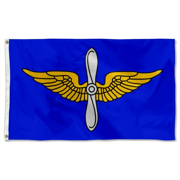 Cayyon Army Aviation Branch Plain Flag 3x5Feet Military Banner with 2 Brass Grommets