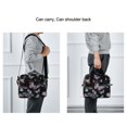 thumbnail image 6 of Insulated Crossbody Lunch Bag 10L Lunch Tote with Adjustable Shoulder Strap for Work Office Picnic Pink and Cyan Butterflies, 6 of 6