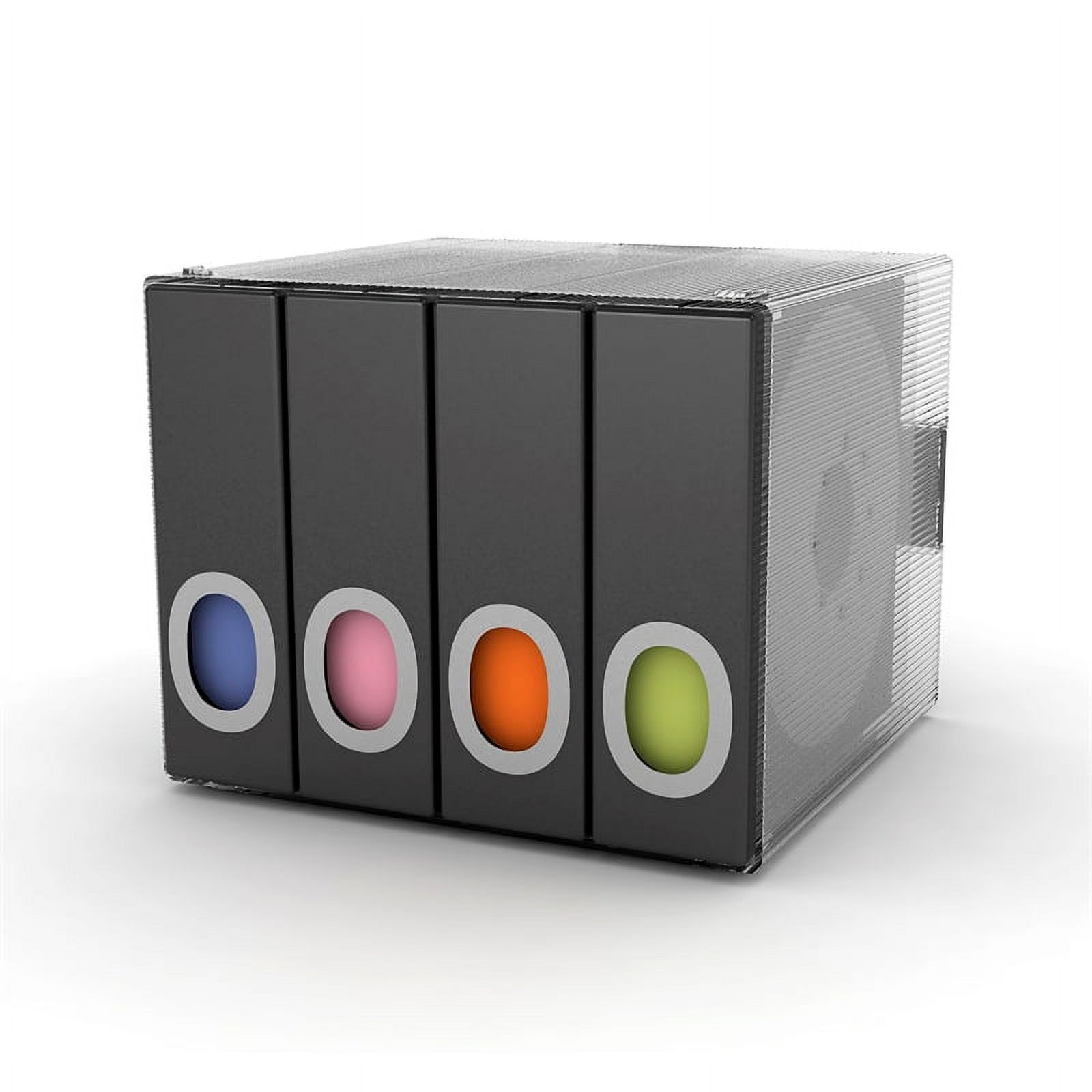 Atlantic Parade 96 Disc Holder w/ 4 Color-Coded Pull-Out Categories in Black - image 2 of 6