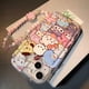 thumbnail image 4 of Funda de Tpu con cadena de melodía de perro Kitty para Redmi Note 12, 9, 11, 8, 10, 10s, 11s, 9A, 9T, 10C, 12C, POCO X5, F5, X3, M4 Pro, Xiaomi MI 11 Lite, 4 of 5