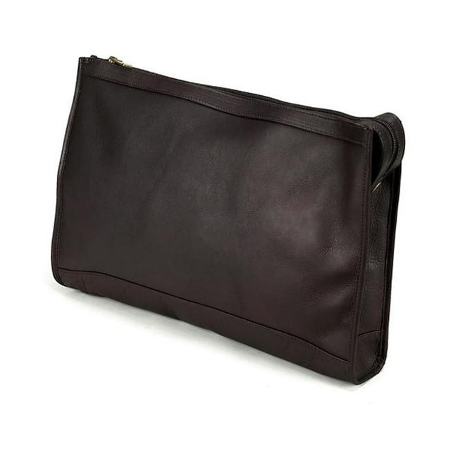Claire Chase 624E -black Zippered Folio Pouch - Black