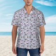 thumbnail image 4 of Elephants Hawaiian Shirts For Men, Summer Short-Sleeve Relaxed-Fit Button-Down Shirts Xx-Large, 4 of 9