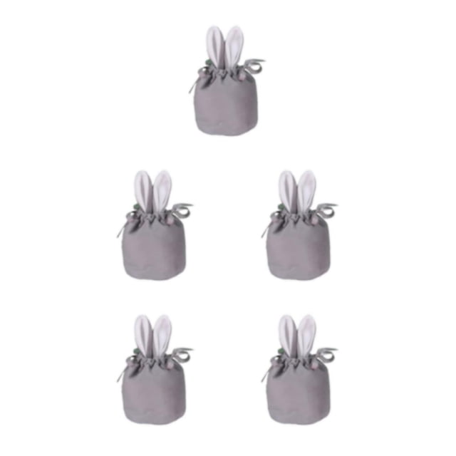 Wosthever Regalos pensados para Pascua Lindas bolsas de regalo de conejitos con excelentes decoraciones de Pascua fáciles de transportar RBD- Type2 NO2