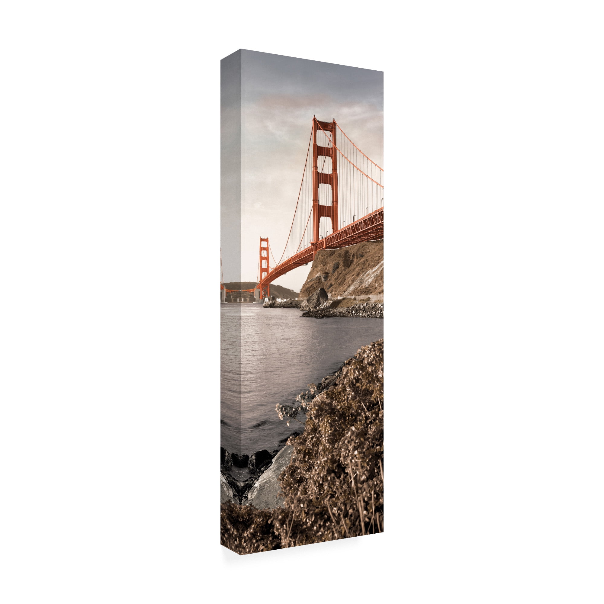 Trademark Fine Art 'Golden Gate Bridge #1' Canvas Art by Alan Blaustei