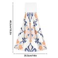 thumbnail image 6 of Yayeee Kitchen Hanging Hand Towels Set of 2 with Loop Bathroom Absorbent Tie Towel, Colorful Abstract Pattern, 6 of 7