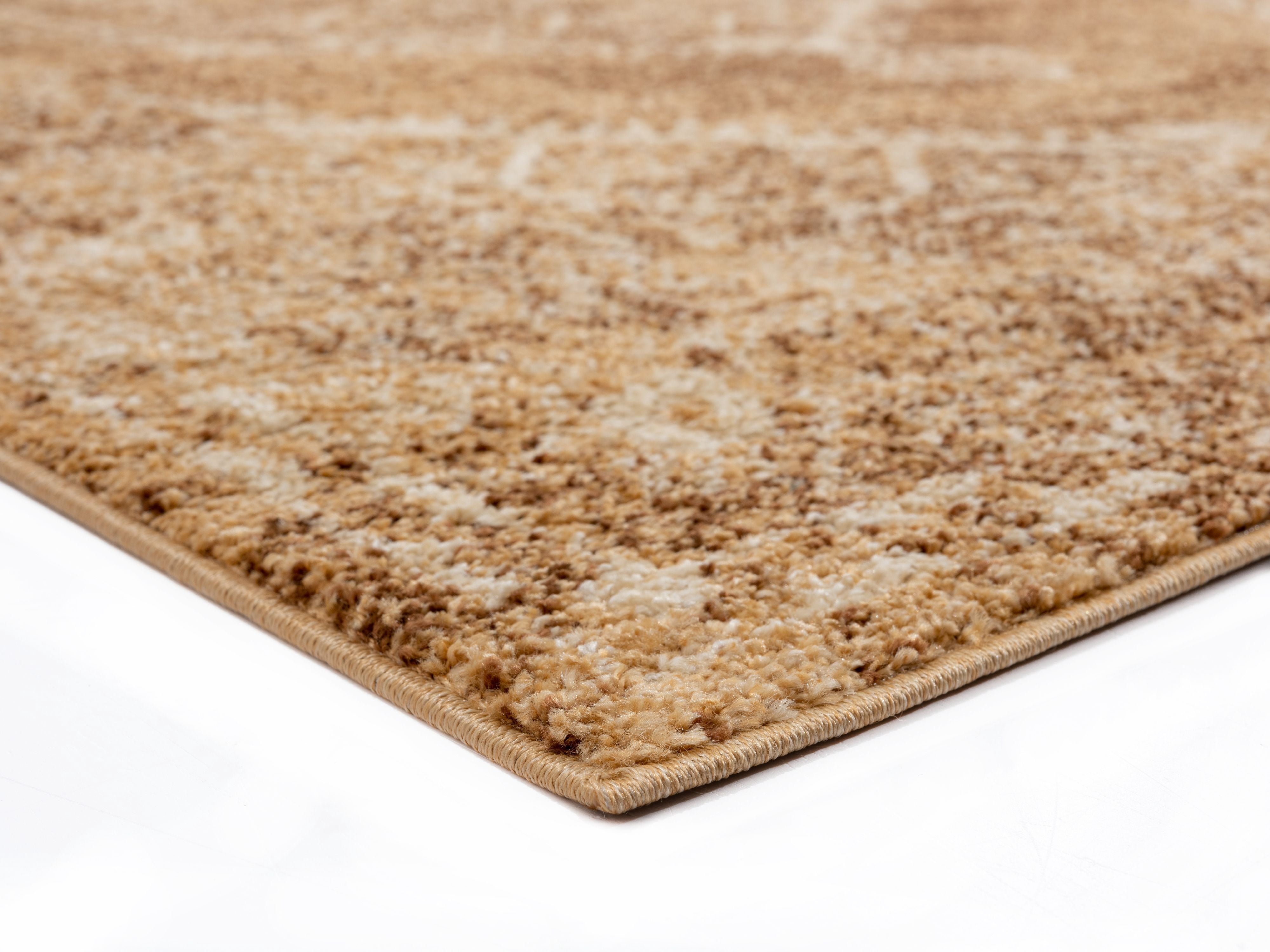 United Weavers Storybrooke Rotorua Oriental Light Brown Woven Olefin/Frieze Area Rug or Runner