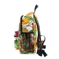thumbnail image 4 of FORMRS School Backpack with Front Zippered Pocket 12" Student Travel Daypack, Beige Leaves, 4 of 6