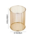 thumbnail image 3 of YiJuHui Metal Pen Holder Makeup Brush Organizer Gold Wire Desk Storage Cup Office Vanity Cosmetic Organizer Multipurpose Container for Home and Office Supplies, 3 of 6