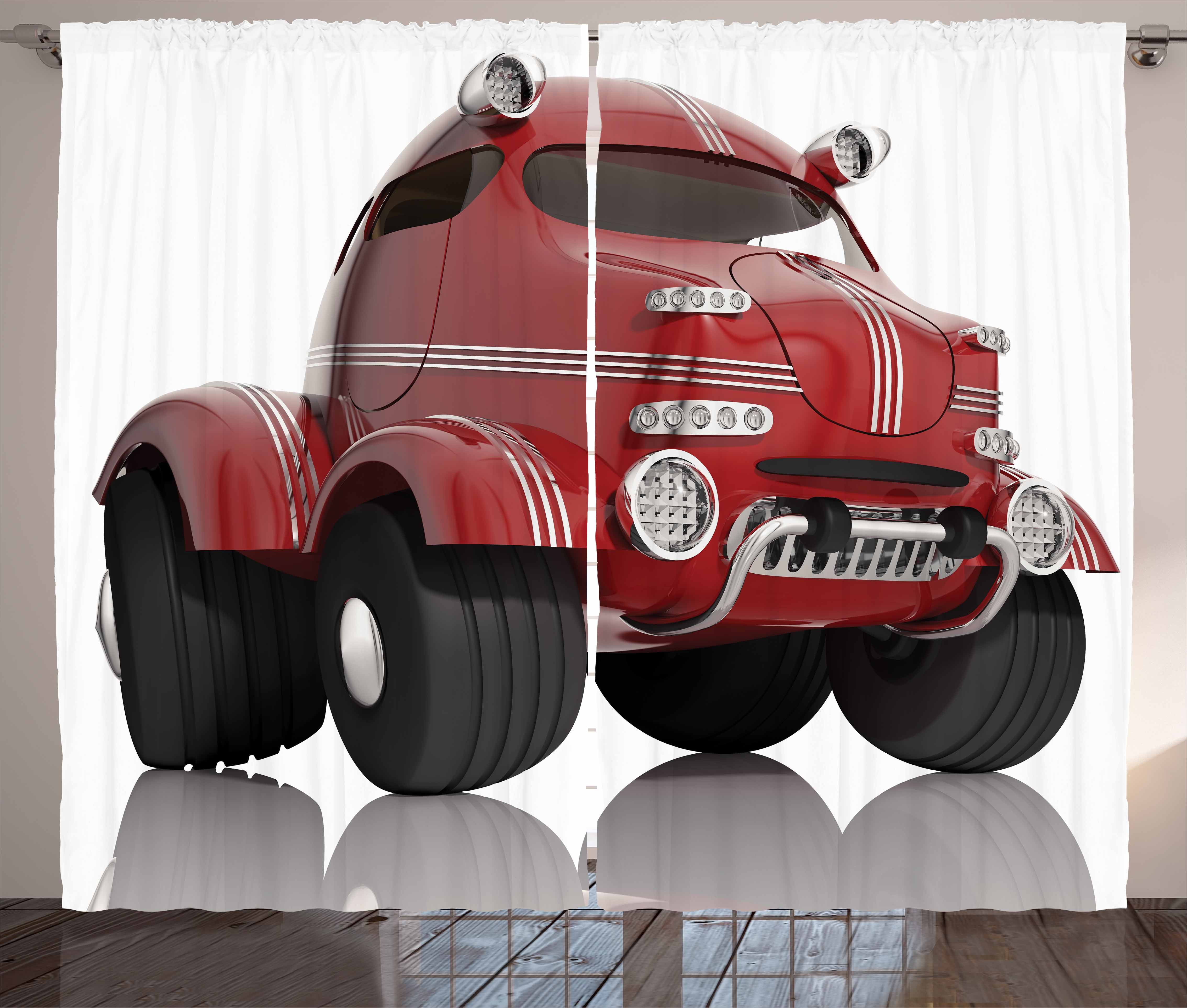 Cars Curtains 2 Panels Set Realistic 3d Style Car Kids Toy Traffic Cars Curtains 2 Panels Set Realistic 3d Style Car Kids Toy Traffic Transport Technology Prototype Vehicle Window Ds For Living Room Bedroom