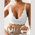 thumbnail image 5 of Women's Lace Bralette with Double Strap and Hollow Out Design for Everyday Wear, 5 of 7