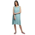 thumbnail image 2 of Moomaya Printed Round Neck Nursing Sleepwear Cotton A-Line Sleeveless Nightdress, 2 of 6