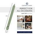 thumbnail image 3 of Colonial Candle Classics Unscented Taper Candle Colonial Green, 8 inch, 6 Hours Burn, Pack of 12, 3 of 6
