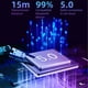 thumbnail image 4 of ANC Bones Conduction Wireless Headphone TWS Headphones With LED Digital Display Breathing Light Touch Control Bluetooth 5.0 Hi Fi Earphones Earbuds Headset, 4 of 5