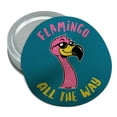 thumbnail image 1 of Flamingo All the Way Funny Humor Round Rubber Non-Slip Jar Gripper Lid Opener, 1 of 5