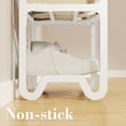thumbnail image 4 of Sturdy Plastic 4-Tier Shoe Rack with Handrail, Entryway Shoe Storage Cabinet for Small Spaces, Space-Saving Shoe Organizer for Home/Balcony, 4 of 6