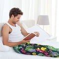 thumbnail image 5 of Pofeuu Watercolor Cactuses Print Men's Pajama Pants, Soft Lounge Pajama Pants with big pockets for Men Plaid Pj Bottoms-X-Large, 5 of 6